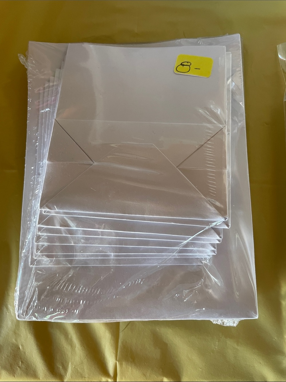 White Party Bags - Premium Disposable Crafting Bags for Home Parties